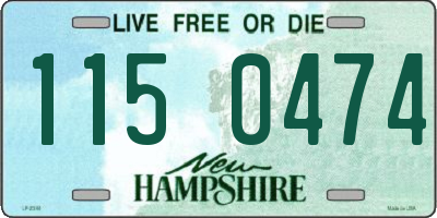 NH license plate 1150474