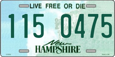 NH license plate 1150475