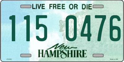 NH license plate 1150476