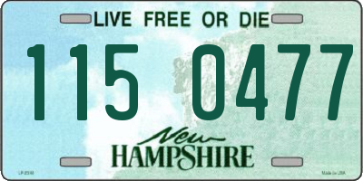 NH license plate 1150477