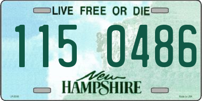 NH license plate 1150486