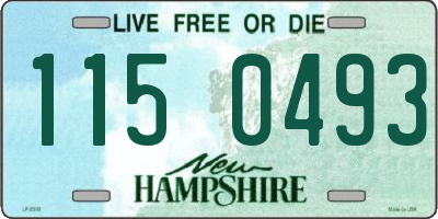 NH license plate 1150493