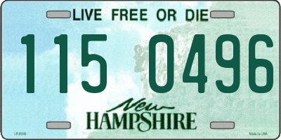 NH license plate 1150496