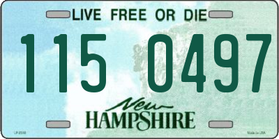 NH license plate 1150497