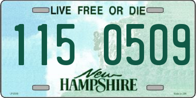 NH license plate 1150509