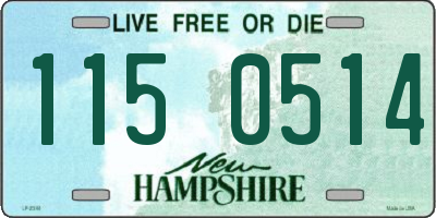 NH license plate 1150514