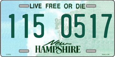 NH license plate 1150517