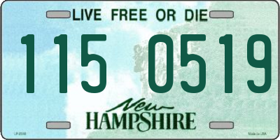 NH license plate 1150519