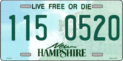 NH license plate 1150520