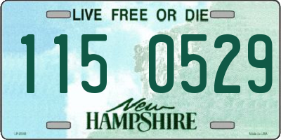 NH license plate 1150529