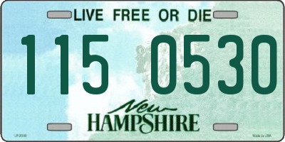 NH license plate 1150530