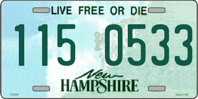 NH license plate 1150533