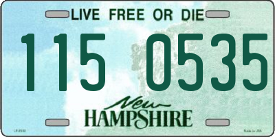 NH license plate 1150535