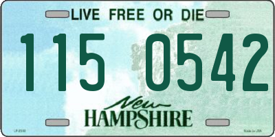 NH license plate 1150542