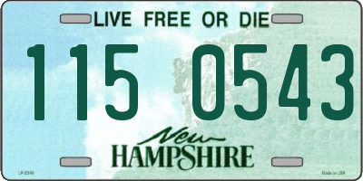 NH license plate 1150543
