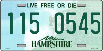 NH license plate 1150545