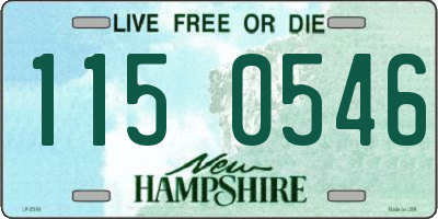 NH license plate 1150546