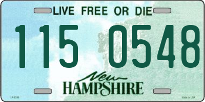 NH license plate 1150548