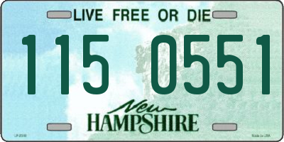 NH license plate 1150551