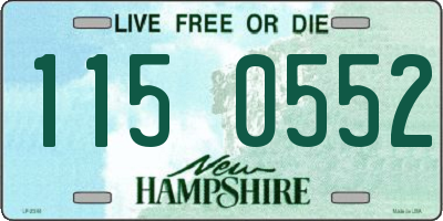 NH license plate 1150552