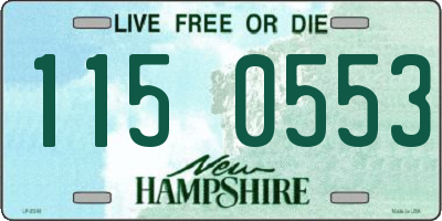 NH license plate 1150553
