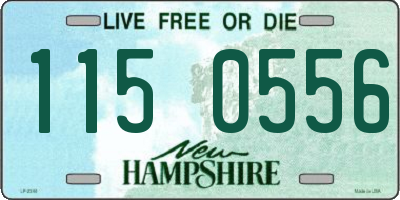 NH license plate 1150556