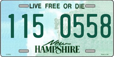 NH license plate 1150558