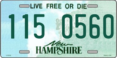 NH license plate 1150560