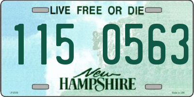 NH license plate 1150563