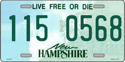 NH license plate 1150568