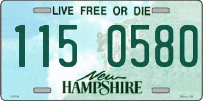 NH license plate 1150580