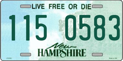 NH license plate 1150583