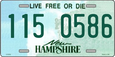 NH license plate 1150586