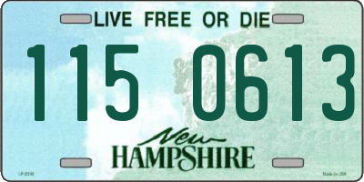NH license plate 1150613