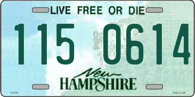 NH license plate 1150614