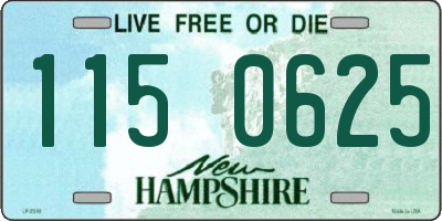 NH license plate 1150625