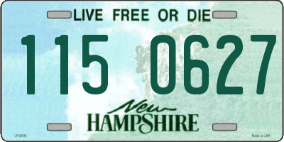 NH license plate 1150627