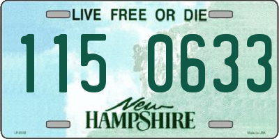 NH license plate 1150633