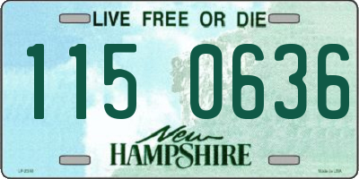 NH license plate 1150636