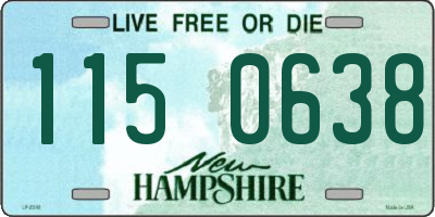 NH license plate 1150638