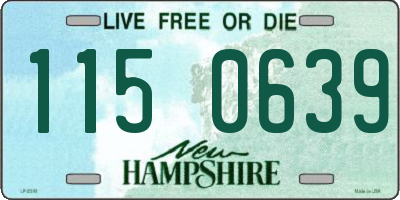 NH license plate 1150639