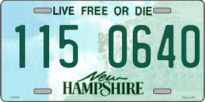 NH license plate 1150640