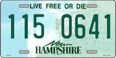 NH license plate 1150641