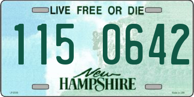 NH license plate 1150642