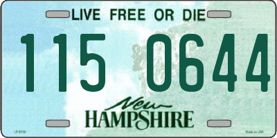 NH license plate 1150644