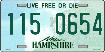 NH license plate 1150654
