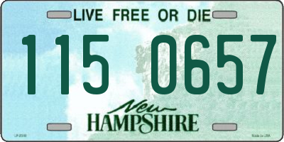 NH license plate 1150657
