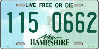NH license plate 1150662
