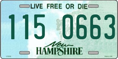 NH license plate 1150663