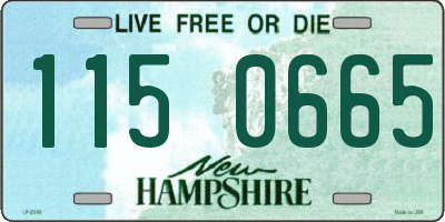 NH license plate 1150665